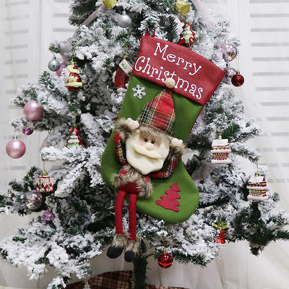 Christmas Big Stockings Set Decoration