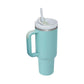 40 Oz Tumbler With Handle Straw Insulated, Stainless Steel Spill Proof